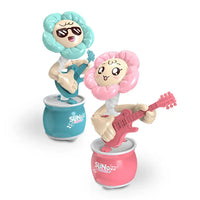 HKM-641235 Dancing Sunflower Music Toy for Kids | Electric Glide Flower Doll Educational Toy