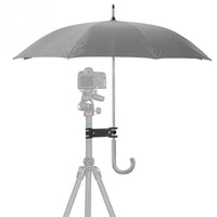 HKM-641235 Tripod Umbrella Clip for iPhone Models - Black ABS Material, Max Load Under 2 kg