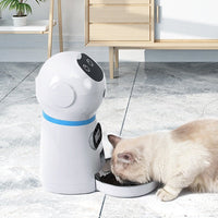 HKM-6415805 Automatic Pet Feeder with Removable Grain Barrel and Voice Record Function