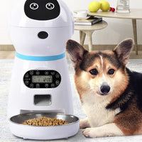 HKM-6415805 Automatic Pet Feeder with Removable Grain Barrel and Voice Record Function