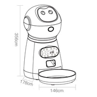 HKM-6415805 Automatic Pet Feeder with Removable Grain Barrel and Voice Record Function