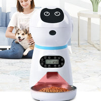 HKM-6415805 Automatic Pet Feeder with Removable Grain Barrel and Voice Record Function