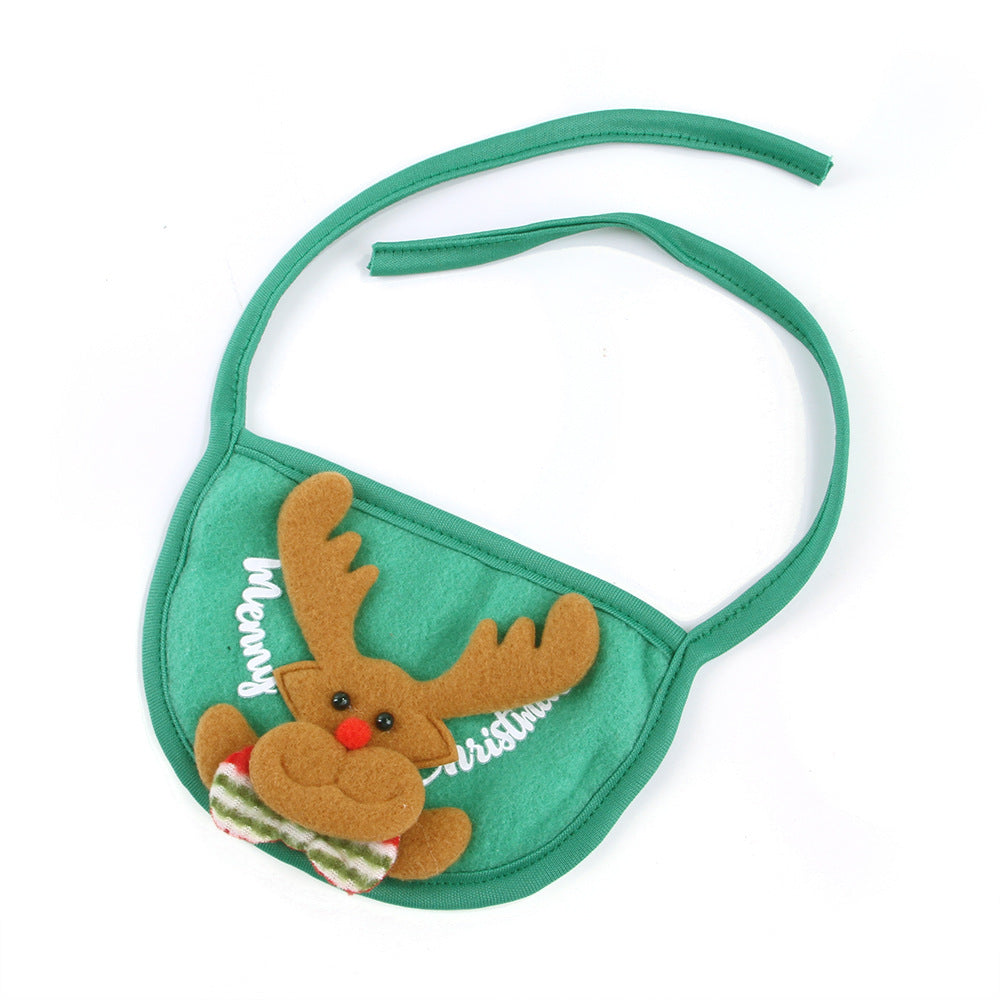 HKM-6416189 Winter Pet Costume with Cute Christmas Antlers and Bibs for Small to Medium Pets