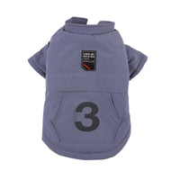 HKM-6416445 Cozy Plus Velvet Digital Coat for Dogs - Autumn and Winter Apparel in Light Khaki, Bean Paste Powder, Dark Night Blue