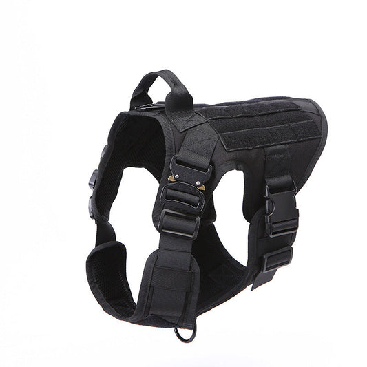 HKM-6417469 Tactical Outdoor Dog Vest with Quick Disassembly for Training - Available in Black, Camouflage, and Multiple Sizes