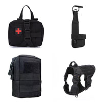 HKM-6417469 Tactical Outdoor Dog Vest with Quick Disassembly for Training - Available in Black, Camouflage, and Multiple Sizes