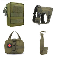 HKM-6417469 Tactical Outdoor Dog Vest with Quick Disassembly for Training - Available in Black, Camouflage, and Multiple Sizes