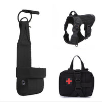 HKM-6417469 Tactical Outdoor Dog Vest with Quick Disassembly for Training - Available in Black, Camouflage, and Multiple Sizes