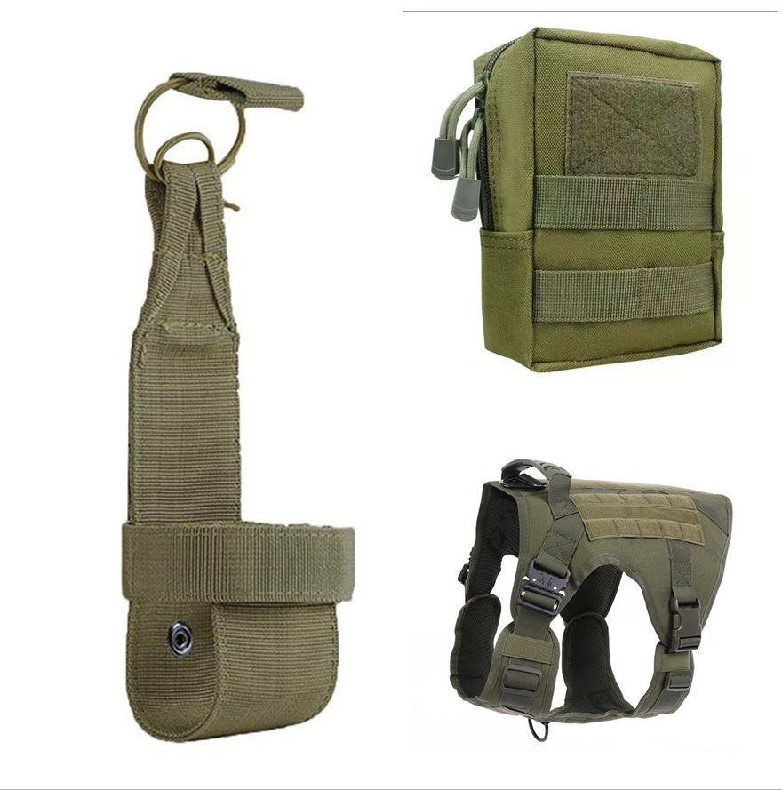 HKM-6417469 Tactical Outdoor Dog Vest with Quick Disassembly for Training - Available in Black, Camouflage, and Multiple Sizes