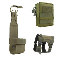HKM-6417469 Tactical Outdoor Dog Vest with Quick Disassembly for Training - Available in Black, Camouflage, and Multiple Sizes
