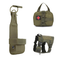 HKM-6417469 Tactical Outdoor Dog Vest with Quick Disassembly for Training - Available in Black, Camouflage, and Multiple Sizes