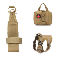 HKM-6417469 Tactical Outdoor Dog Vest with Quick Disassembly for Training - Available in Black, Camouflage, and Multiple Sizes