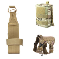 HKM-6417469 Tactical Outdoor Dog Vest with Quick Disassembly for Training - Available in Black, Camouflage, and Multiple Sizes