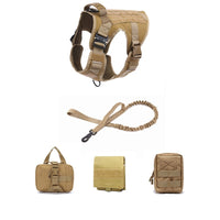 HKM-6417469 Tactical Outdoor Dog Vest with Quick Disassembly for Training - Available in Black, Camouflage, and Multiple Sizes