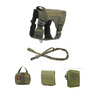 HKM-6417469 Tactical Outdoor Dog Vest with Quick Disassembly for Training - Available in Black, Camouflage, and Multiple Sizes