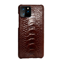 HKM-641747 Natural Ostrich Foot Leather Half Pack for iPhone 11, iPhone 11 Pro, iPhone 11 Pro Max, and More