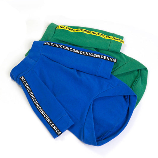 HKM-6418365 Cotton Solid Color T-Shirt for Pets - Available in Multiple Sizes
