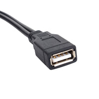 HKM-641875 USB Data Cable - 0.5m Black Charging Line with True 2.0 Compatibility