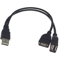 HKM-641875 USB Data Cable - 0.5m Black Charging Line with True 2.0 Compatibility