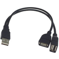 HKM-641875 USB Data Cable - 0.5m Black Charging Line with True 2.0 Compatibility