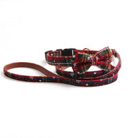 HKM-6419773 Adjustable Christmas Pet Collar for Dogs and Cats - Cute Holiday Design in Red and Green