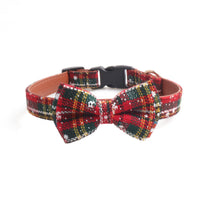 HKM-6419773 Adjustable Christmas Pet Collar for Dogs and Cats - Cute Holiday Design in Red and Green