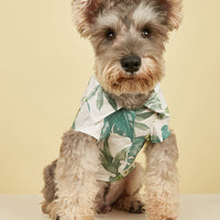 HKM-6420157 Hawaiian Style Beach Vacation Dog Shirt - Polyester Material, Unisex Design