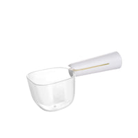 HKM-6421565 Transparent Pet Food Spoon with Measurement Scale ¨C Food Grade ABS, Safe & Hygienic, 15.3*14.2*5.5cm