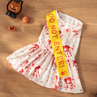 HKM-6421949 Halloween Seal Dog Costume - Four-Legged Pet Apparel in Skirt Design, Available in Multiple Sizes