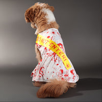 HKM-6421949 Halloween Seal Dog Costume - Four-Legged Pet Apparel in Skirt Design, Available in Multiple Sizes