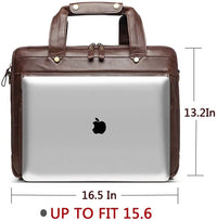 HKM-642195 Stylish Waterproof Leather Laptop Briefcase for Business and Travel
