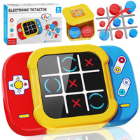 HKM-642323 2-in-1 Digital Handheld Tic Tac Toe Game Console for Engaging Fun Entertainment