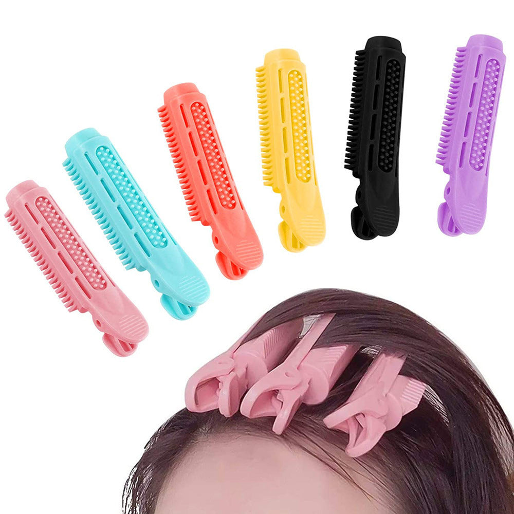 HKM-642387 Curly Fixed Cushion Clip for Hair Roots - Unisex, Various Colors Available