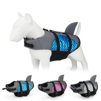 HKM-6424125 Pet Life Jacket with Football Pattern - Blue, Red, Silver | XS-XXL Sizes Available