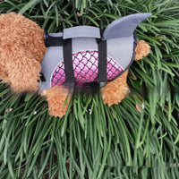 HKM-6424125 Pet Life Jacket with Football Pattern - Blue, Red, Silver | XS-XXL Sizes Available