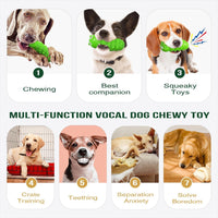 HKM-6425021 Interactive Bug-Shaped Dog Chew Toy - Durable, Squeaky, Bite Resistant TPR for Medium to Large Dogs