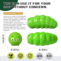HKM-6425021 Interactive Bug-Shaped Dog Chew Toy - Durable, Squeaky, Bite Resistant TPR for Medium to Large Dogs