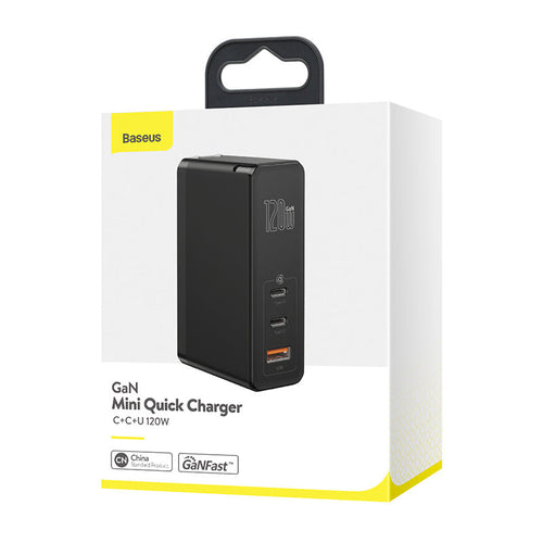 HKM-642707 Compact GaN Mini Fast Charger with USB A Interface and Fast Charging Cables