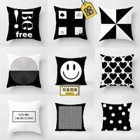 HKM-642707 Geometric Patterned Light Luxury Waist Cushion Pillowcase - Multiple Designs Available