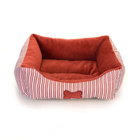 HKM-6427581 Cozy Bone Pattern Teddy Kennel for Small and Medium Pets - All Seasons Pet Nest