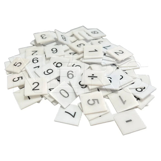 HKM-642771 Educational Plastic Math Tiles Set - 175 Pieces of 1" x 1" Number Tiles for Classroom Use