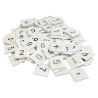 HKM-642771 Educational Plastic Math Tiles Set - 175 Pieces of 1" x 1" Number Tiles for Classroom Use