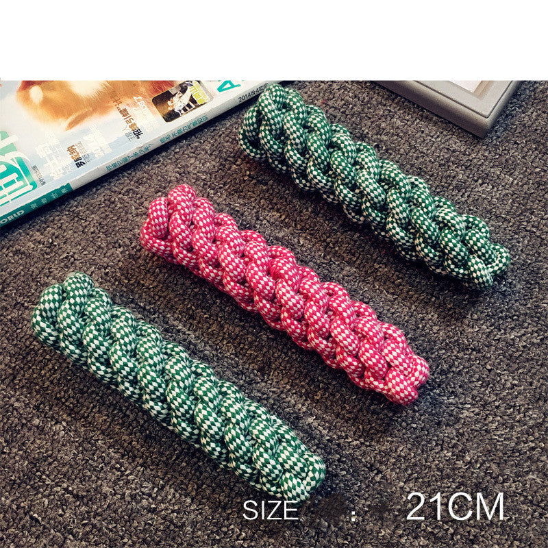 HKM-6428349 Durable Cotton Rope Dog Toy for Chewing and Dental Care