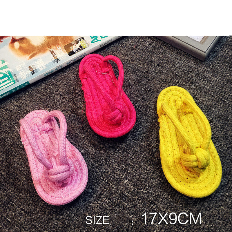HKM-6428349 Durable Cotton Rope Dog Toy for Chewing and Dental Care