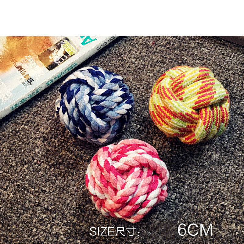 HKM-6428349 Durable Cotton Rope Dog Toy for Chewing and Dental Care