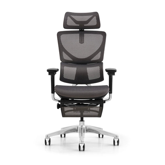 HKM-642899 Ergonomic Swivel Office Chair with Footrest and Mesh Design for Enhanced Comfort