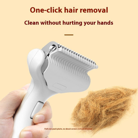 HKM-6429117 Pet Hair Untangling Floating Comb for Cats and Dogs - ABS Material, Available in Multiple Colors