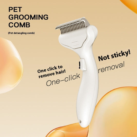 HKM-6429117 Pet Hair Untangling Floating Comb for Cats and Dogs - ABS Material, Available in Multiple Colors