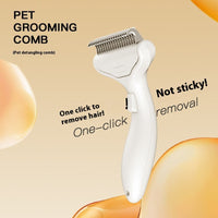 HKM-6429117 Pet Hair Untangling Floating Comb for Cats and Dogs - ABS Material, Available in Multiple Colors