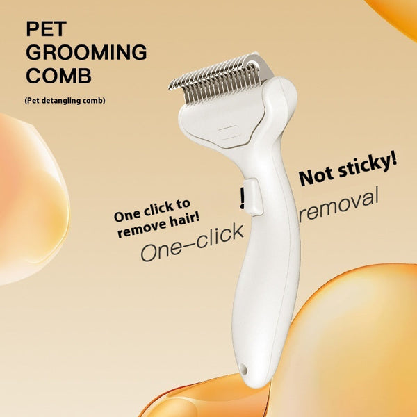 HKM-6429117 Pet Hair Untangling Floating Comb for Cats and Dogs - ABS Material, Available in Multiple Colors